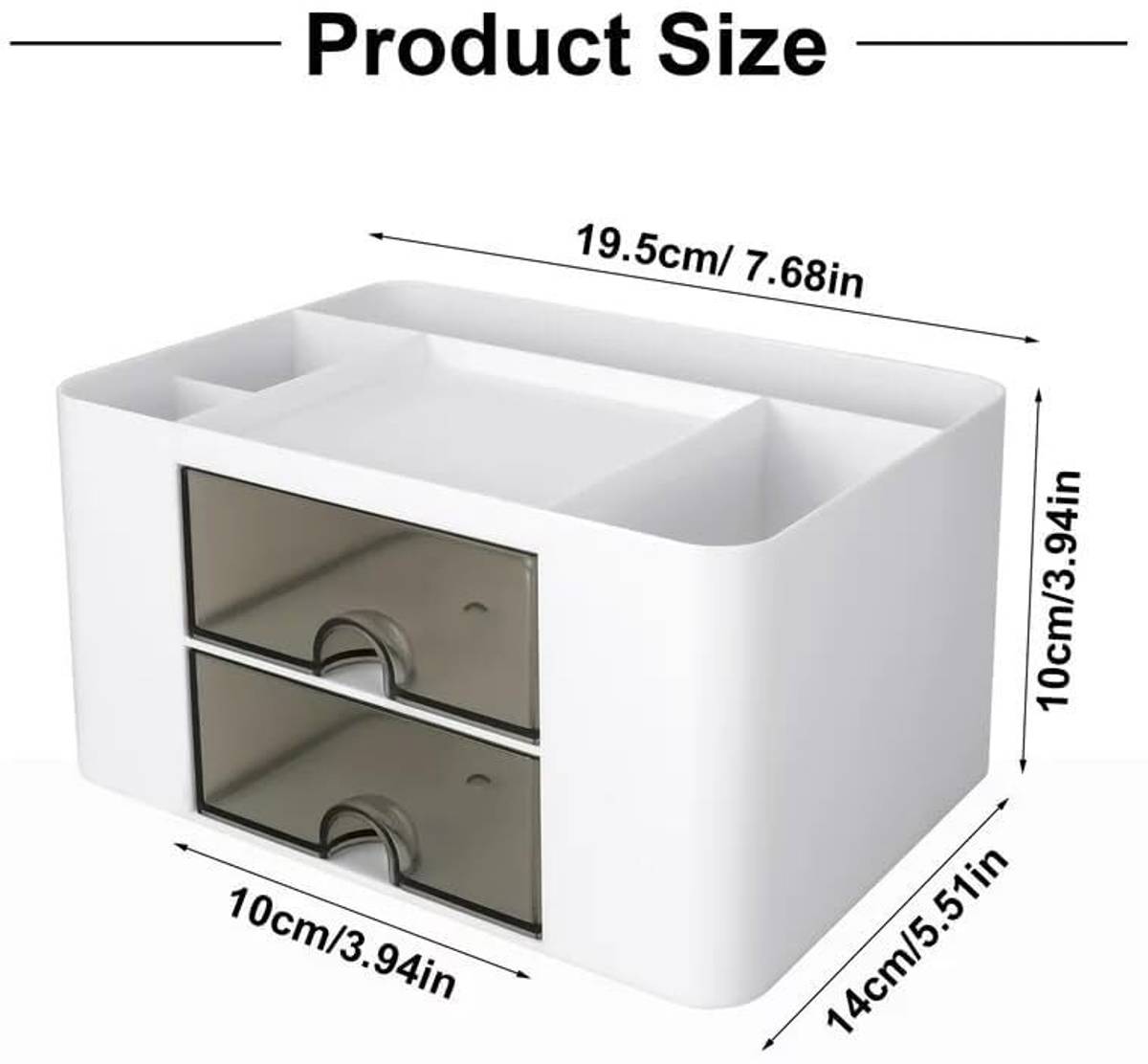 SHIVALAY 6 Compartments Plastic Countertop Storage for Dressing Table & Stationery items — photo 5