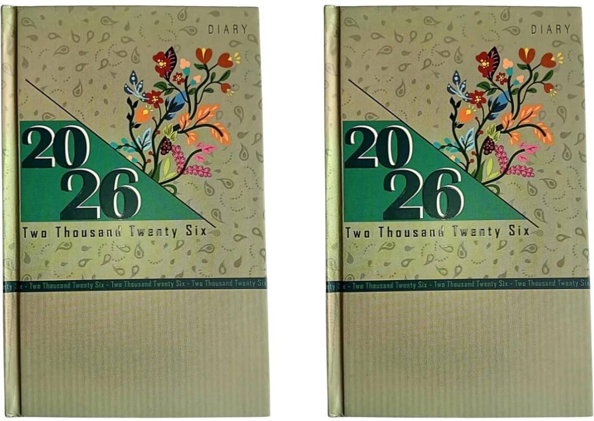 TULMAN 2026 Diary Hardcover Design Everyday Notebooks Best for Study Planner Mini Notebook Ruled 365 Pages