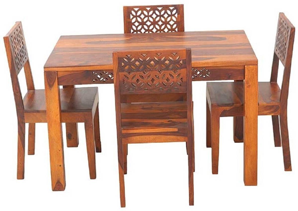 Deuba Solid Wood 4 Seater Dining Set — photo 3