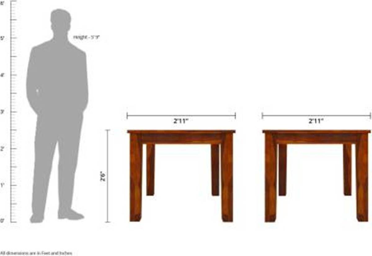 Deuba Solid Wood 2 Seater Dining Set — photo 5