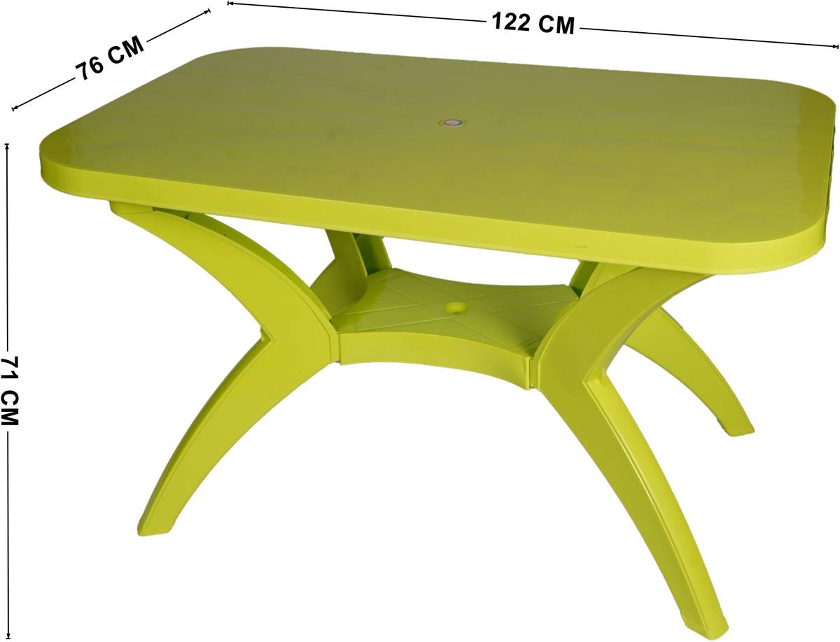 TrendyLivings Strong and Durable 4 Seater Dining Table Set for Home Garden Cafeteria Plastic — photo 3