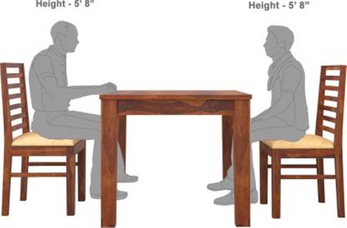 Deuba Solid Wood 2 Seater Dining Set — photo 4