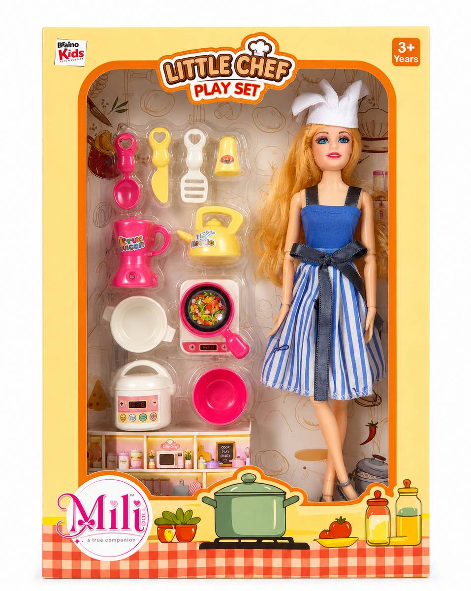 Mili Doll Little Chef Play Set