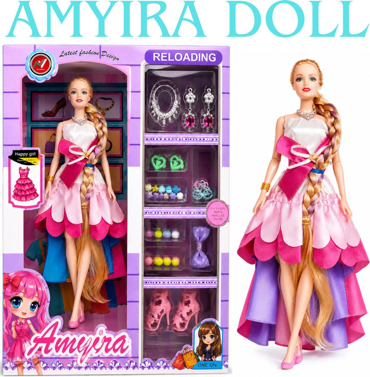 CTC CREATION Amayira Fashion Doll Role Play Set