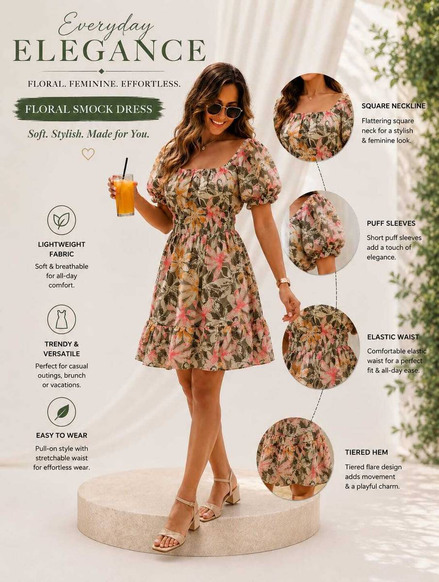 FIORAA Women A-line Orange Knee Length Dress — photo 3