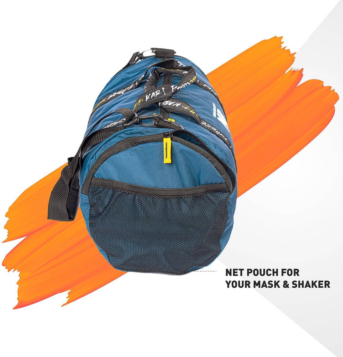 MUSCLEBLAZE (Expandable) Gym Bag (Phirse Zidd Kar), Duffel Bag for Men and Women Blue, 30 l Gym Duffel Bag — photo 4