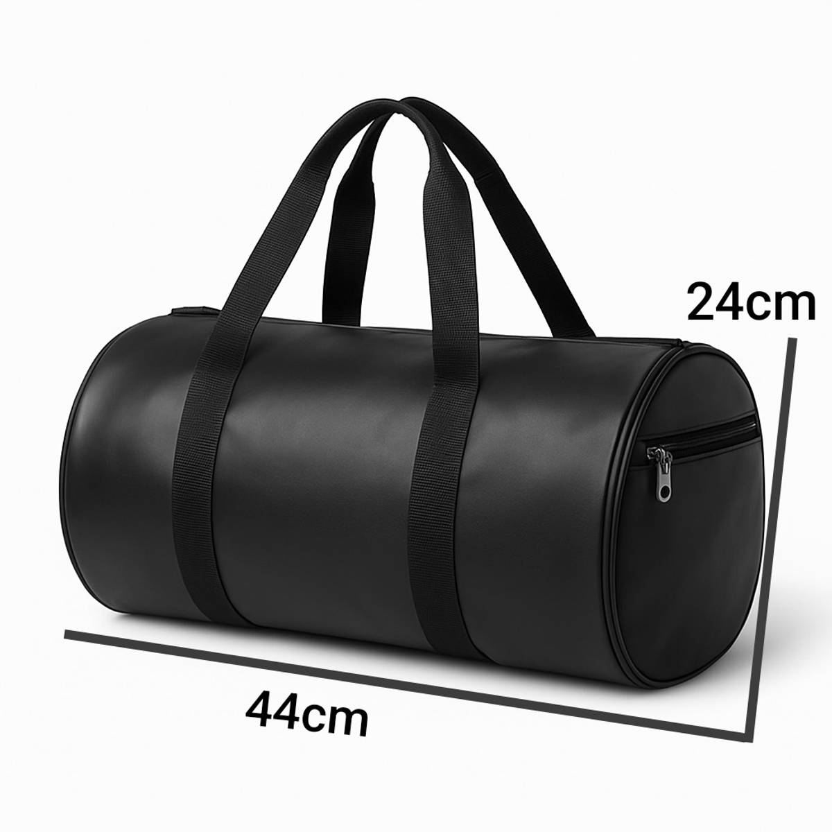 (Expandable) Classic Cylindrical Gym Duffel bag (Black kit bag)) — photo 5