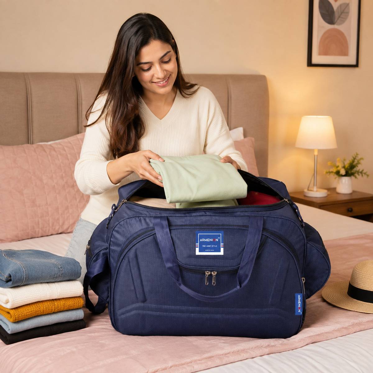 ARMENION (Expandable) Epoch-60L Duffle Strolley Bag - Waterproof Nylon Duffel With Wheels (Strolley) — photo 3