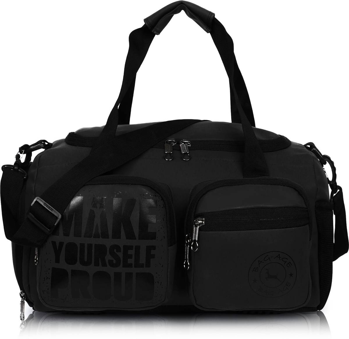 Water Resistant Gym Bag for Men & Women with Shoe Compartment Gym Duffel Bag