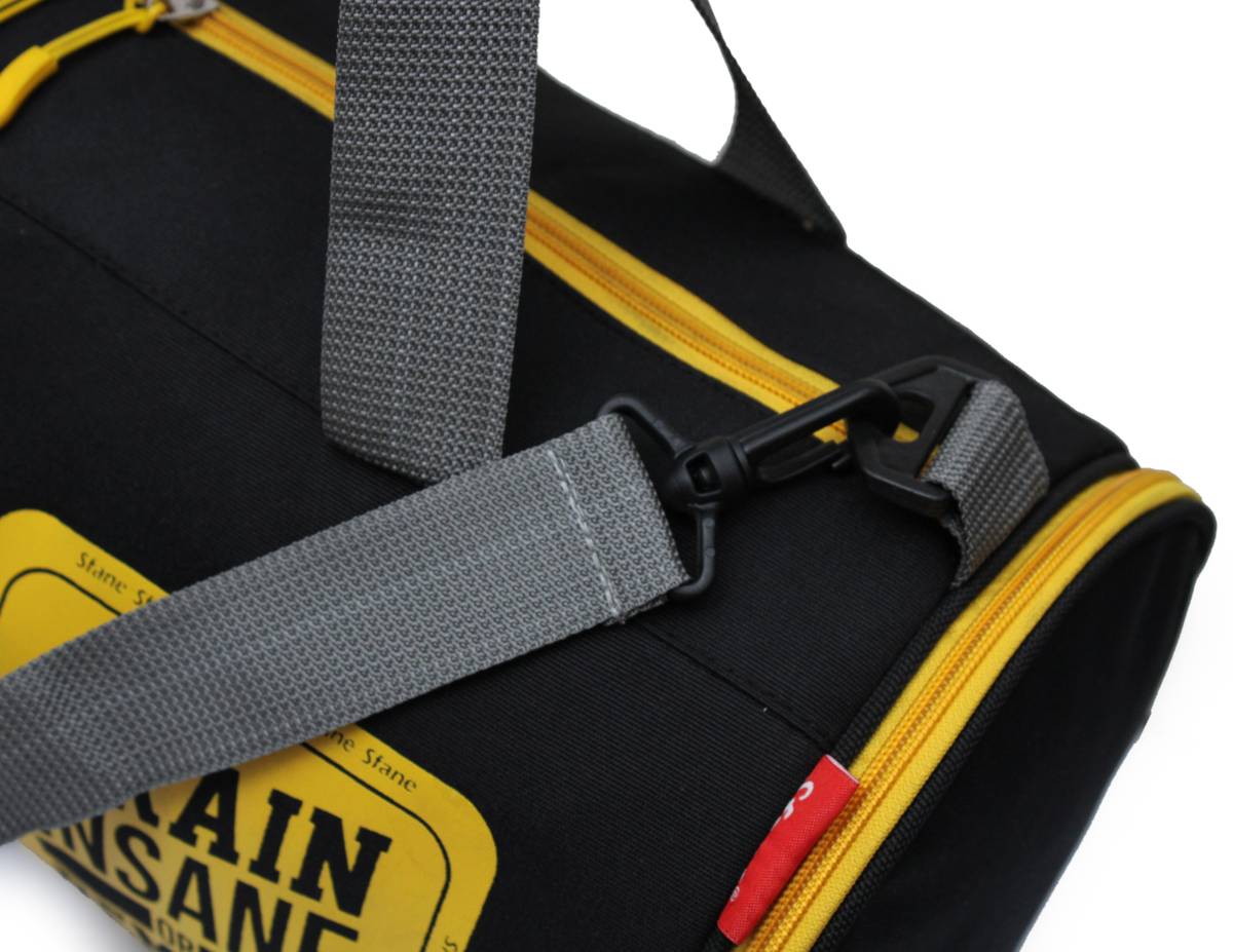 Sfane Men & Women Yellow Sports Duffel with Shoe Compartment & Detachable Belt Gym Duffel Bag — photo 4