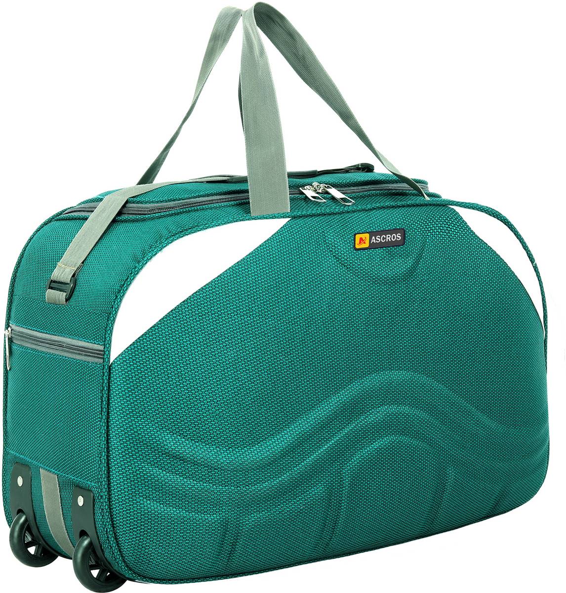 ASCROS Unisex Polyester Medium Size Travel Weekender Duffle Bag for Men & Women Duffel With Wheels (Strolley)
