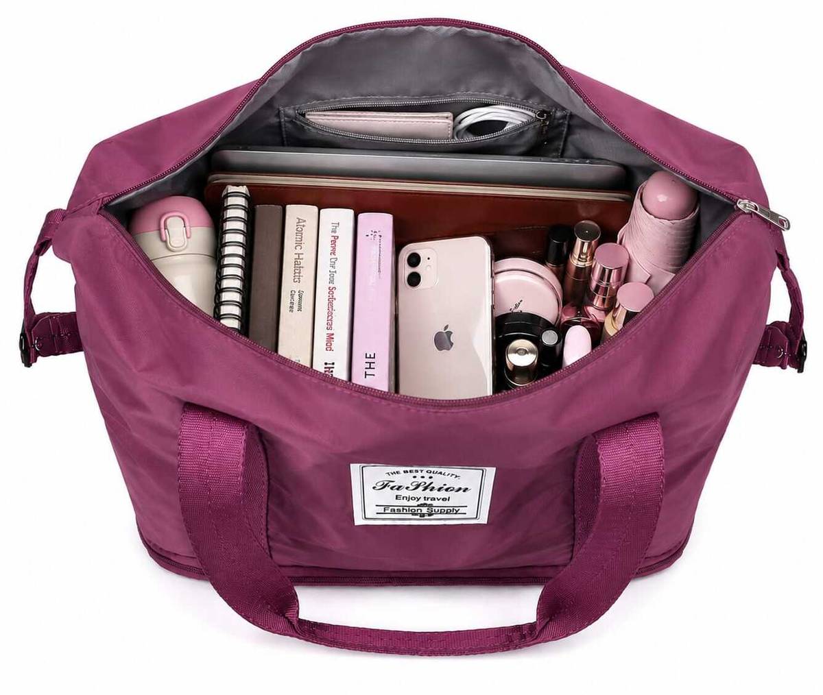 (Expandable) Large Travel Tote Bag for Women | Spacious Shopping Gym & Weekend Carry Bag Gym Duffel Bag — photo 2