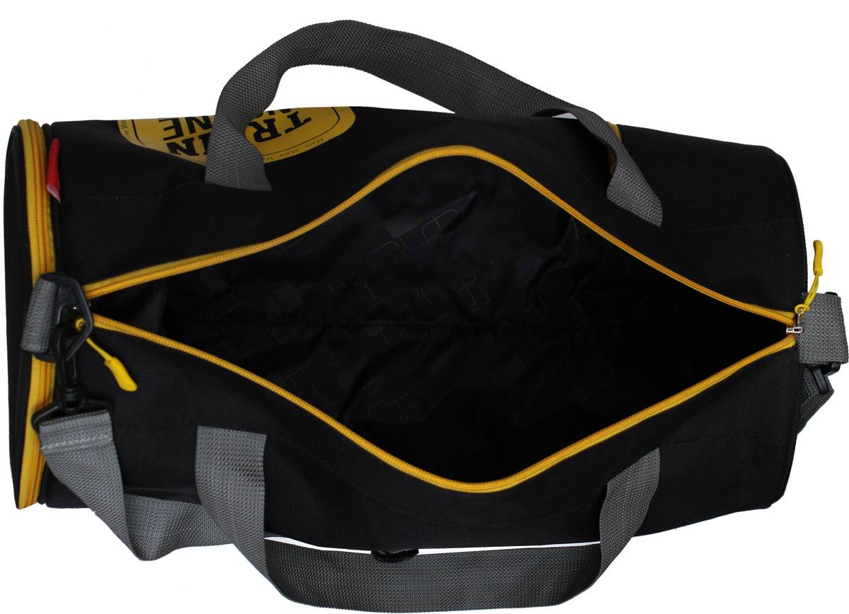 Sfane Men & Women Yellow Sports Duffel with Shoe Compartment & Detachable Belt Gym Duffel Bag — photo 5