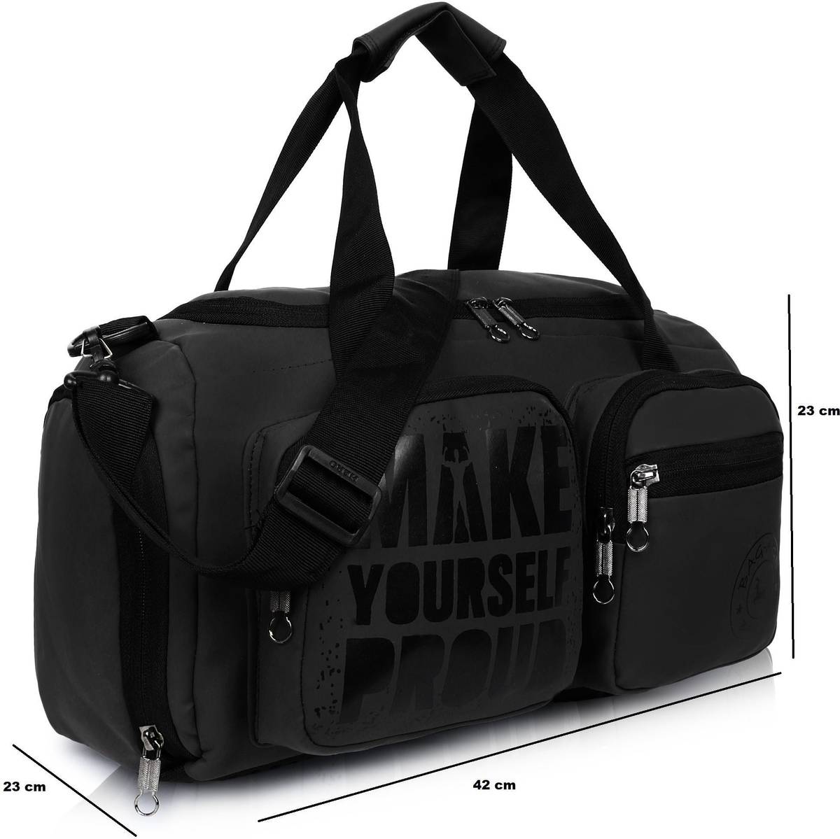 Water Resistant Gym Bag for Men & Women with Shoe Compartment Gym Duffel Bag — photo 4