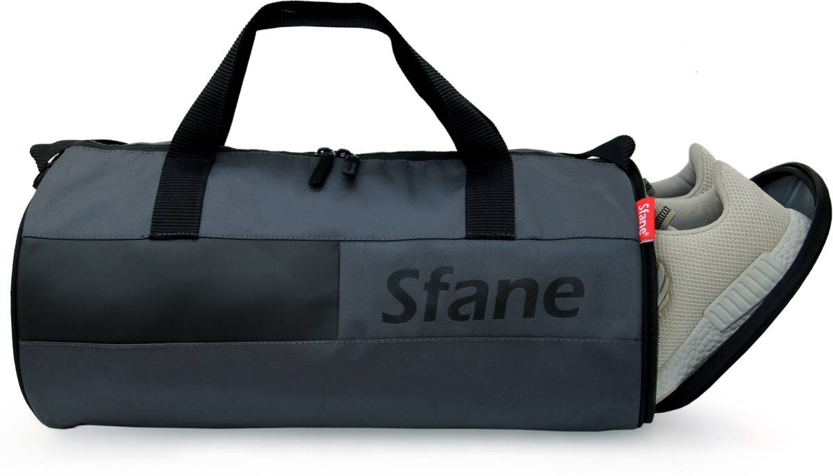 Sfane Men & Women Black Sports Duffel Gym Duffel Bag — photo 2