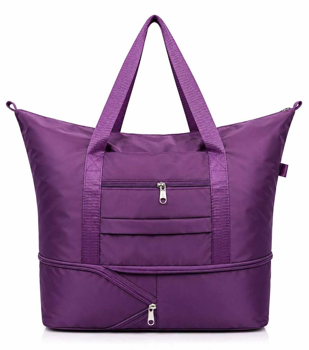 (Expandable) Large Travel Tote Bag for Women | Spacious Shopping Gym & Weekend Carry Bag Gym Duffel Bag — photo 3