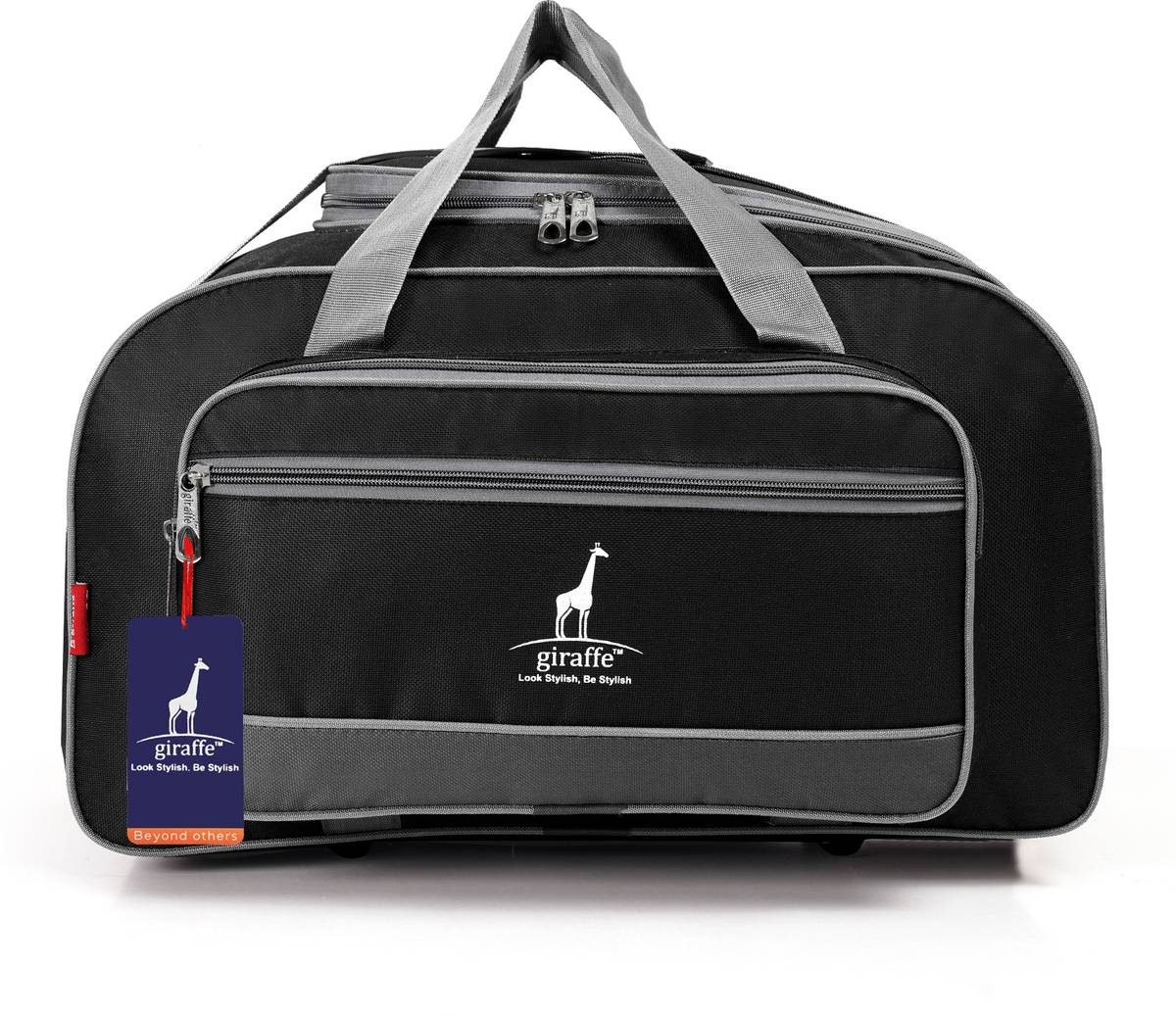 Giraffe Dbag_Gray blk_121 Duffel Without Wheels