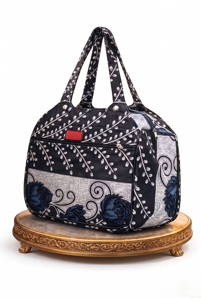 CHOICE AURA Blue Blossom Multipurpose Travel Handbag Duffel Without Wheels
