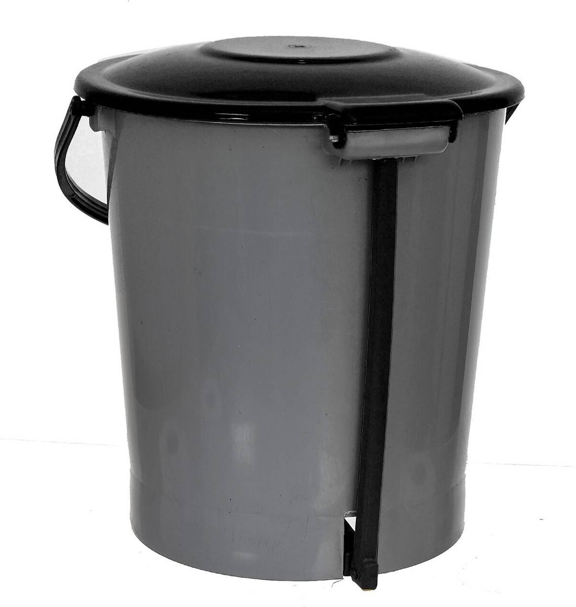 Plastic Pedal Dustbin For Kitchen,Office Use , 5 Liter- Pack of 2 (Grey & Black) Plastic Dustbin — photo 5