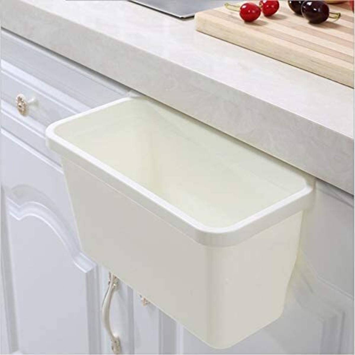 Hanging Trash Can for Kitchen Cabinet Door Plastic, PTFE (Non-stick) Dustbin — photo 4