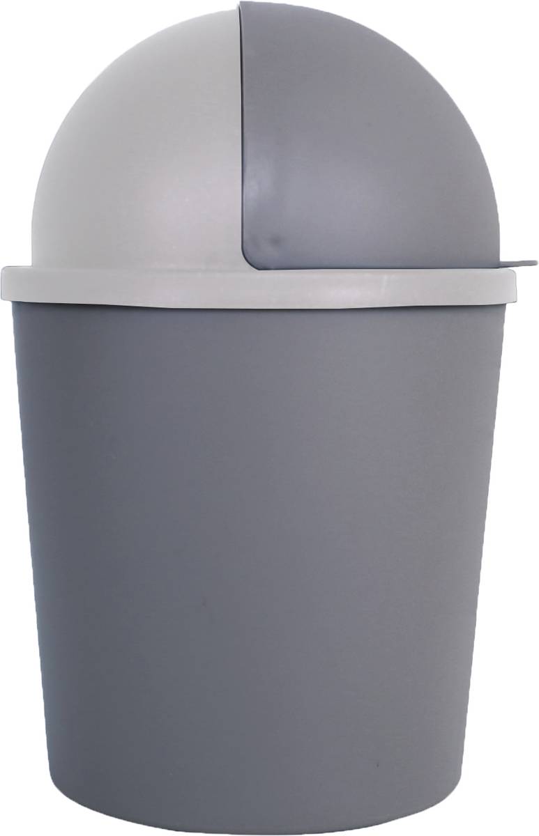 Table Dustbin|Plastic Swinging Lid Waste Storage Garbage Bin|(Gray) Plastic Dustbin — photo 3