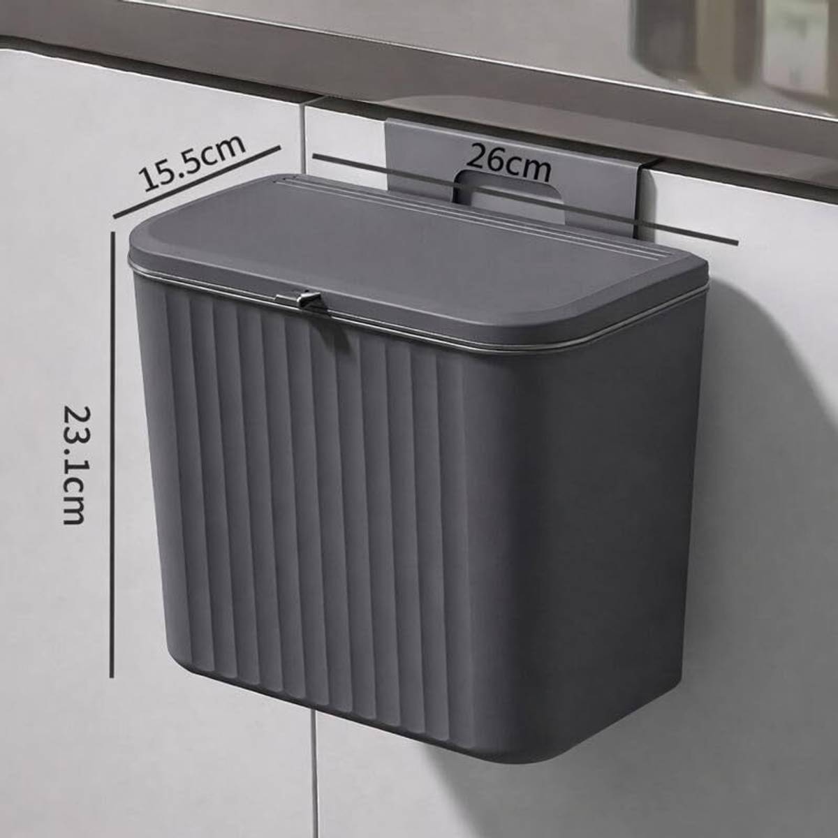 Plastic Hanging Kitchen Trash Can Plastic Dustbin — photo 2