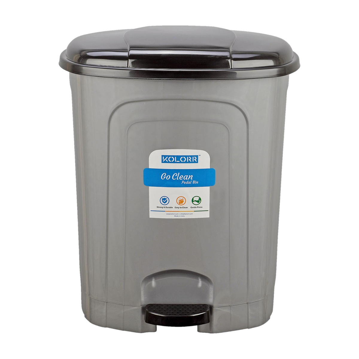 KOLORR Go clean 30L Pedal Dustbin /Garbage Waste Bin with Lid for Home, Kitchen, Office Plastic Dustbin