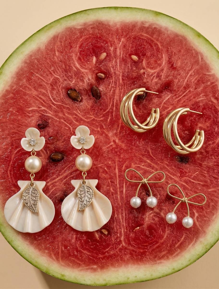 Divastri Set of 3 Earrings For Women And Girls Alloy Drops & Danglers