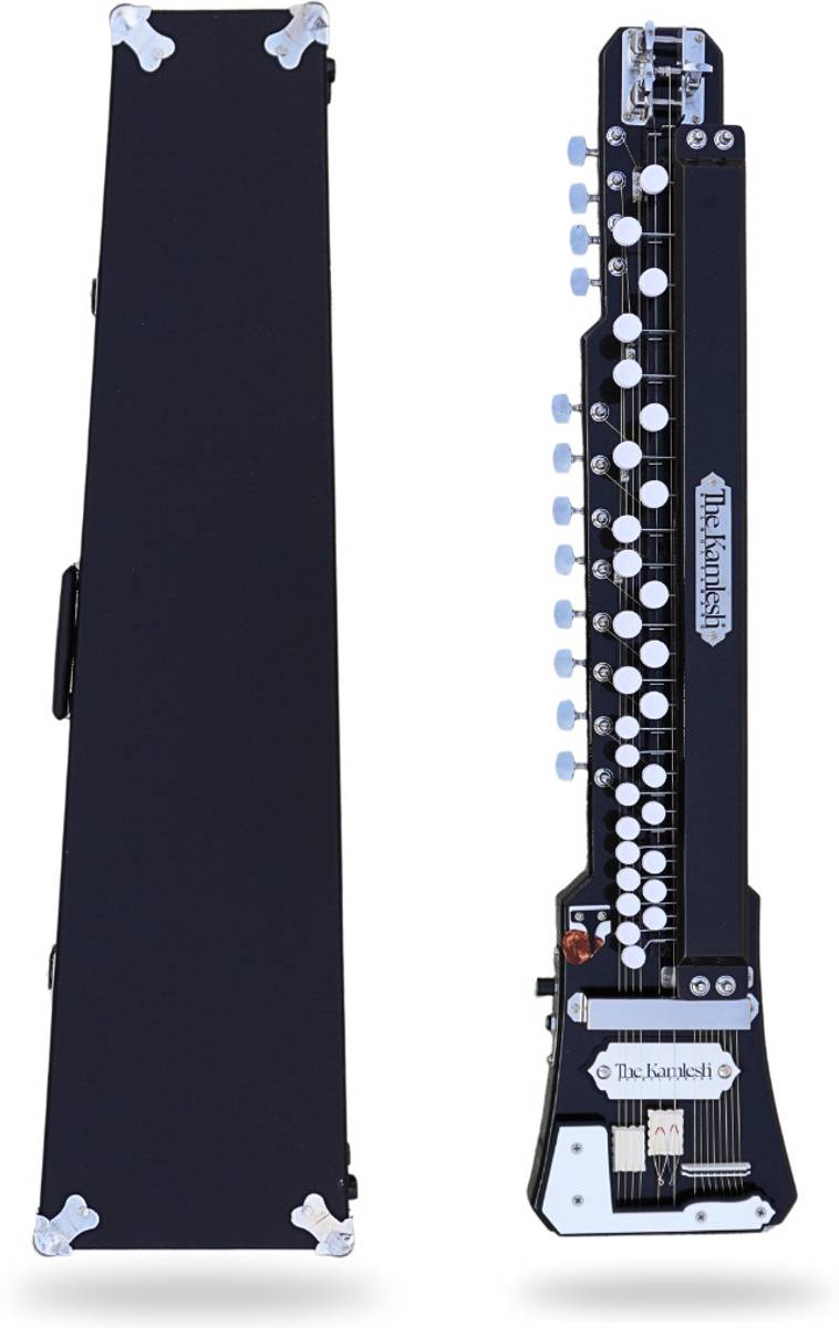 The Kamlesh Bulbul Tarang - 29 Keys & 14 | TKB29 - RICH BLACK | Indian Banjo Solid Body Electric Guitar
