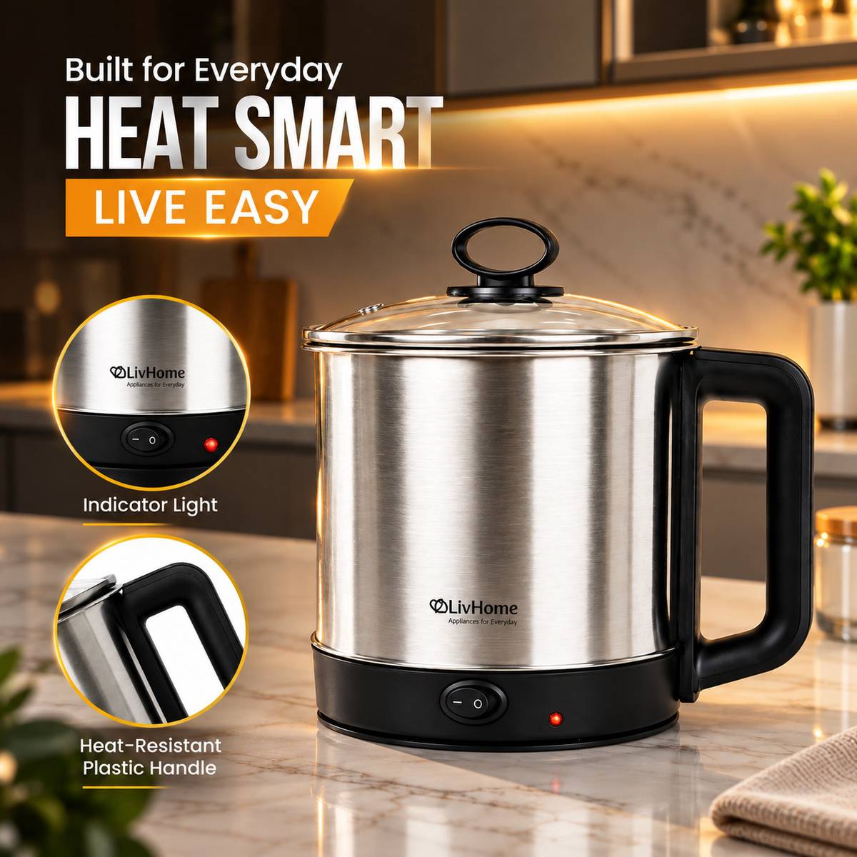 Multi Quickboil Multi Cooker Electric Kettle — photo 4