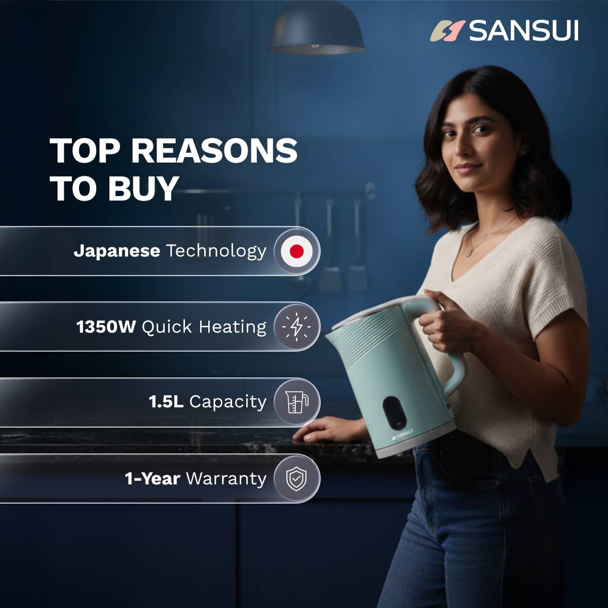 Sansui Inferno Electric Kettle — photo 2