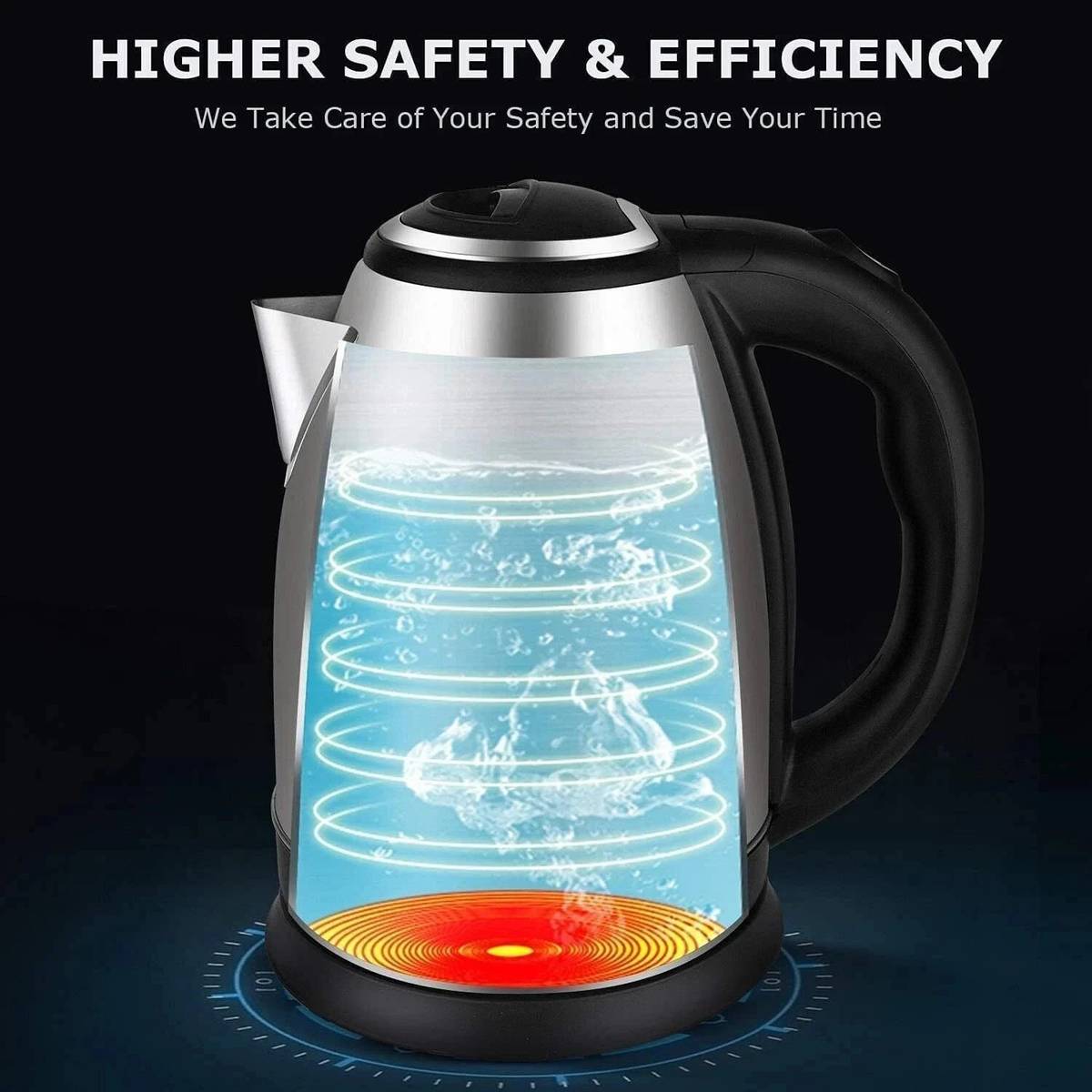 Owqust Electric Kettle & Vacuum Flask Set (500ml,Multicolor) With 3 coffee Mug Electric Kettle — photo 5