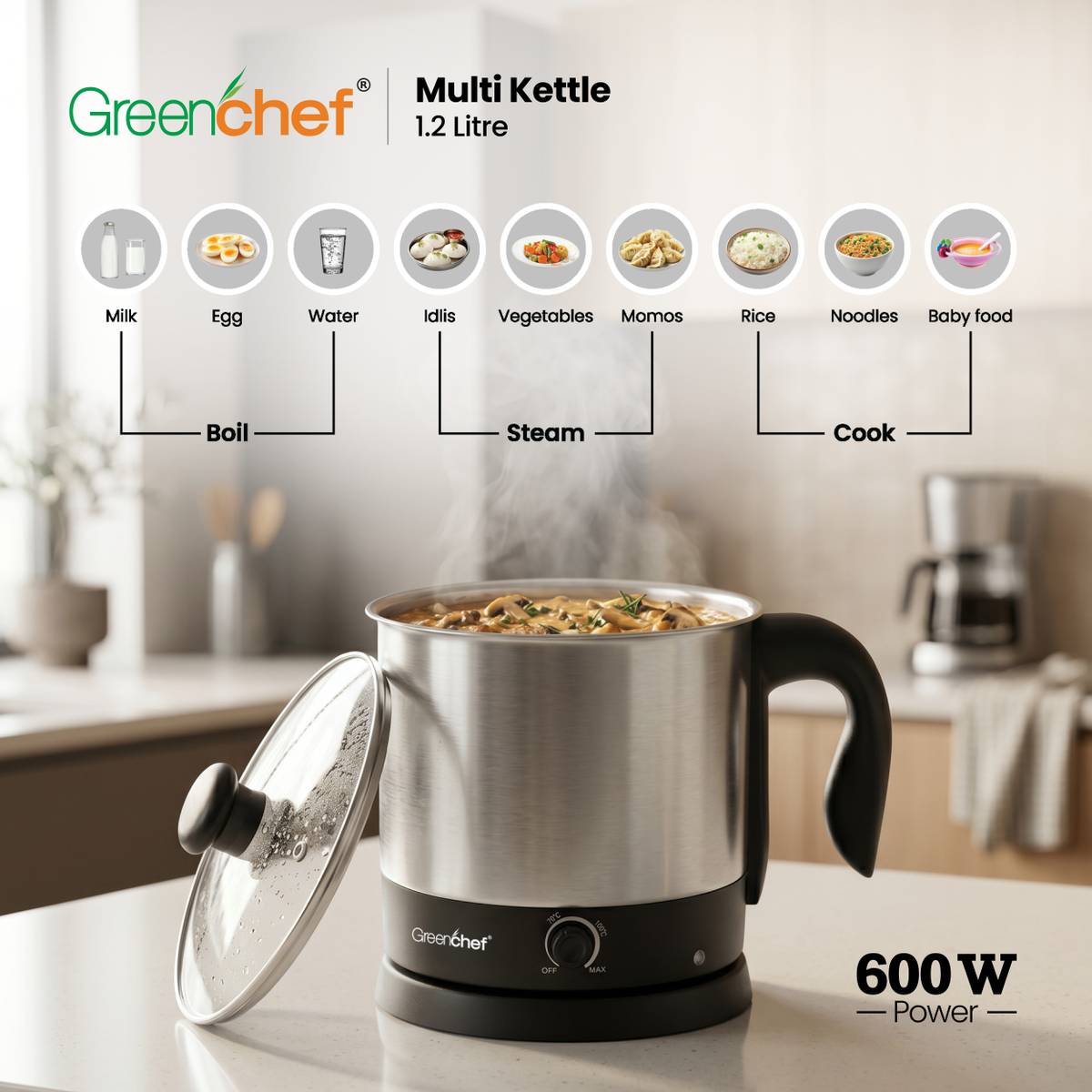 Greenchef Multi Electric Kettle — photo 3