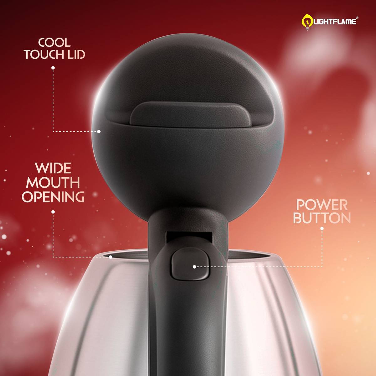 LIGHTFLAME Fast Boil | Auto Shut-Off | Cordless Electric Kettle — photo 5