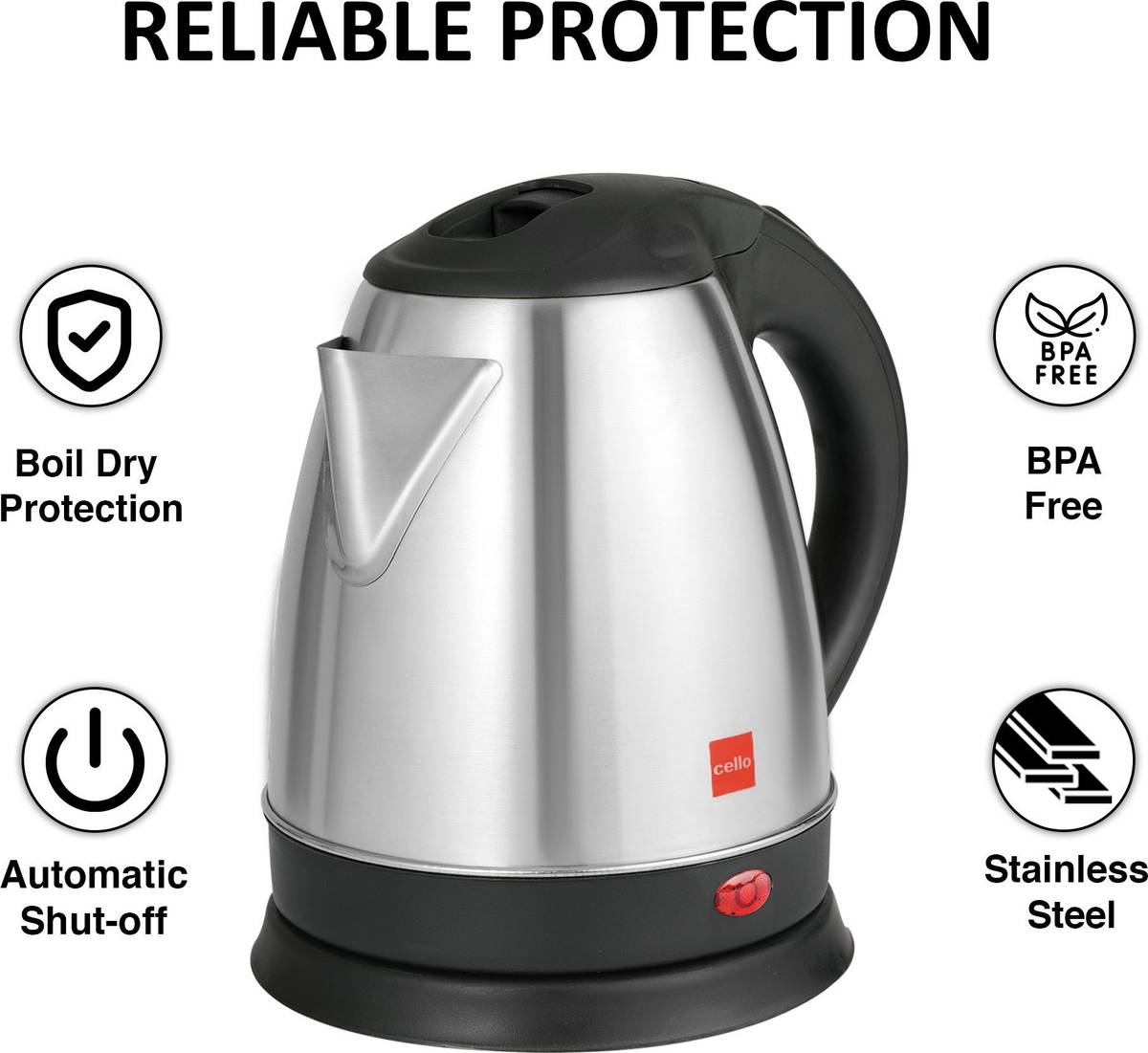 cello Quick Boil - Lifestyle Electric Kettle — photo 5