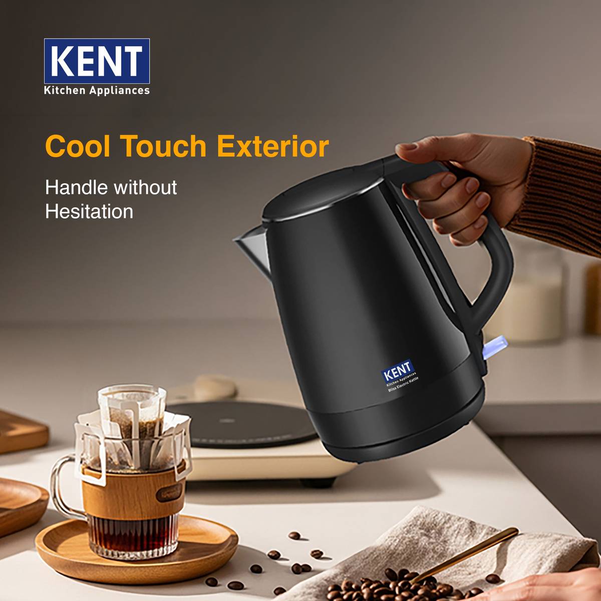 Bliss Electric Kettle|1500W Power & 1.5L Capacity| Cool Touch Exterior Body Electric Kettle — photo 2