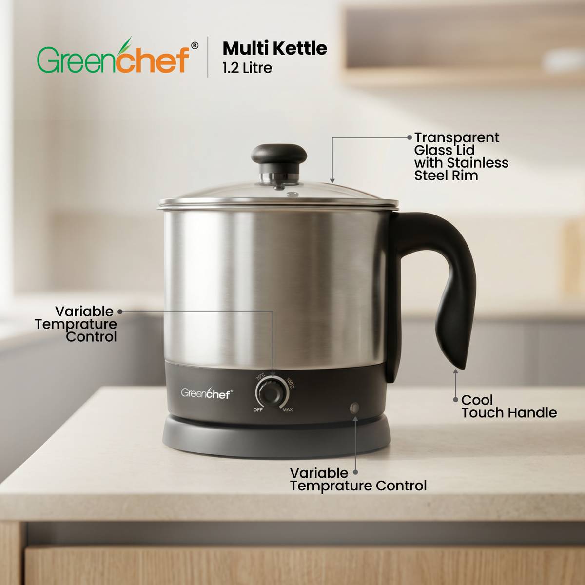 Greenchef Multi Electric Kettle — photo 4