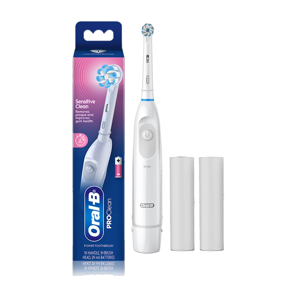 Oral-B Pro Clean. 2 Min Timer, Dentist Inspired Round Brush Head,Battery Electric Toothbrush