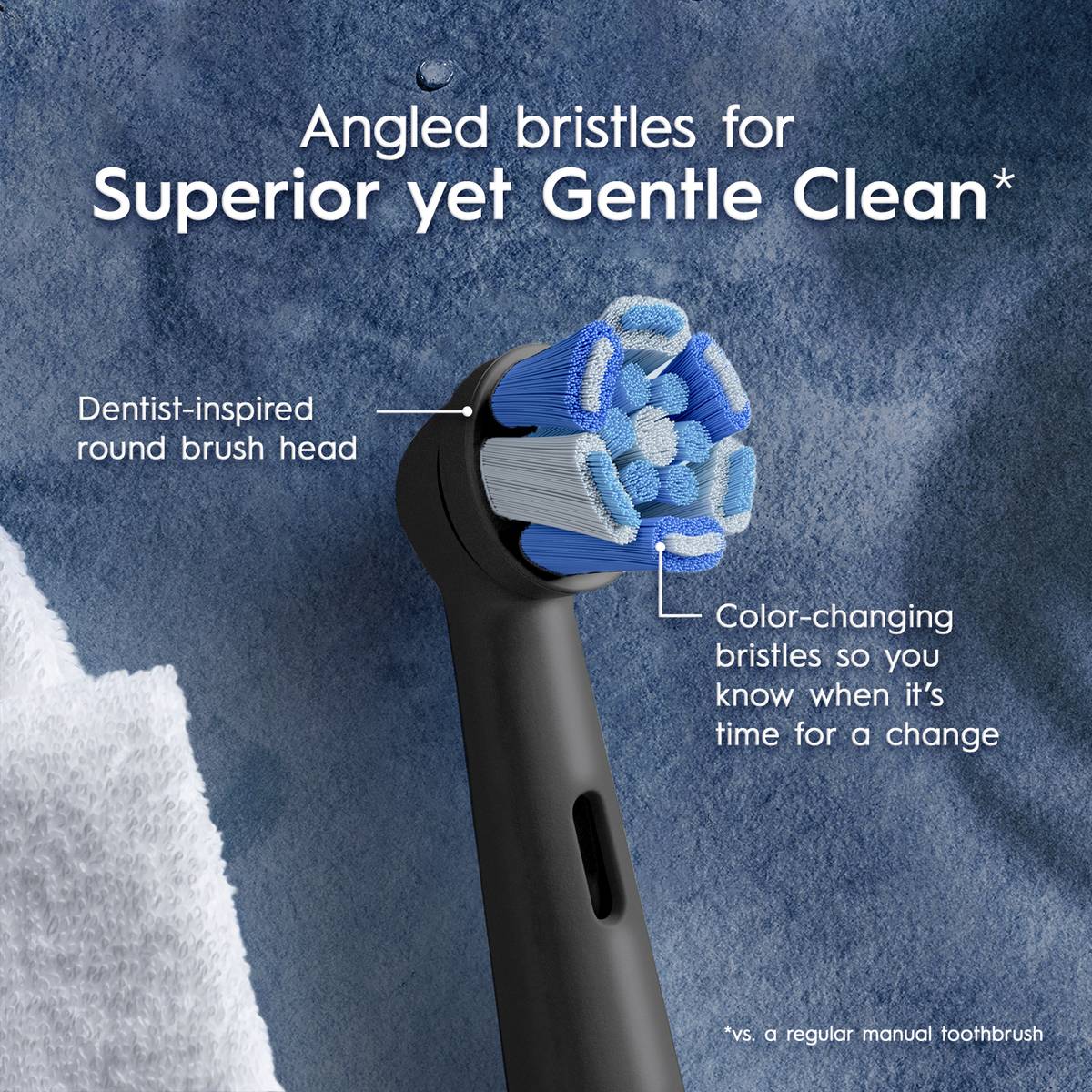 Oral-B iO Black Ultimate Smart Refill Brush Heads, Tuft-in-Tuft Bristle Technology, Electric Toothbrush — photo 3