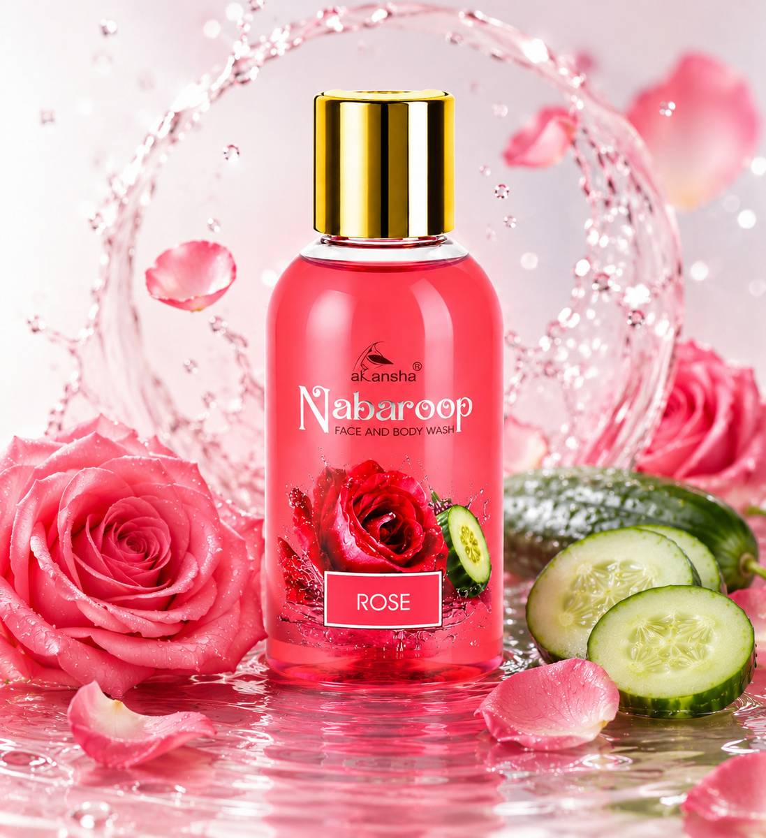 AKANSHA Nabaroop Rose And Cucumber Face Wash — photo 4