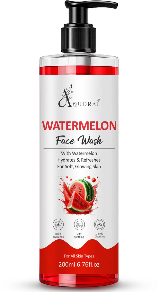 AQUORAL Watermelon for Hydrates & Refreshes For Soft, Glowing Skin Face Wash