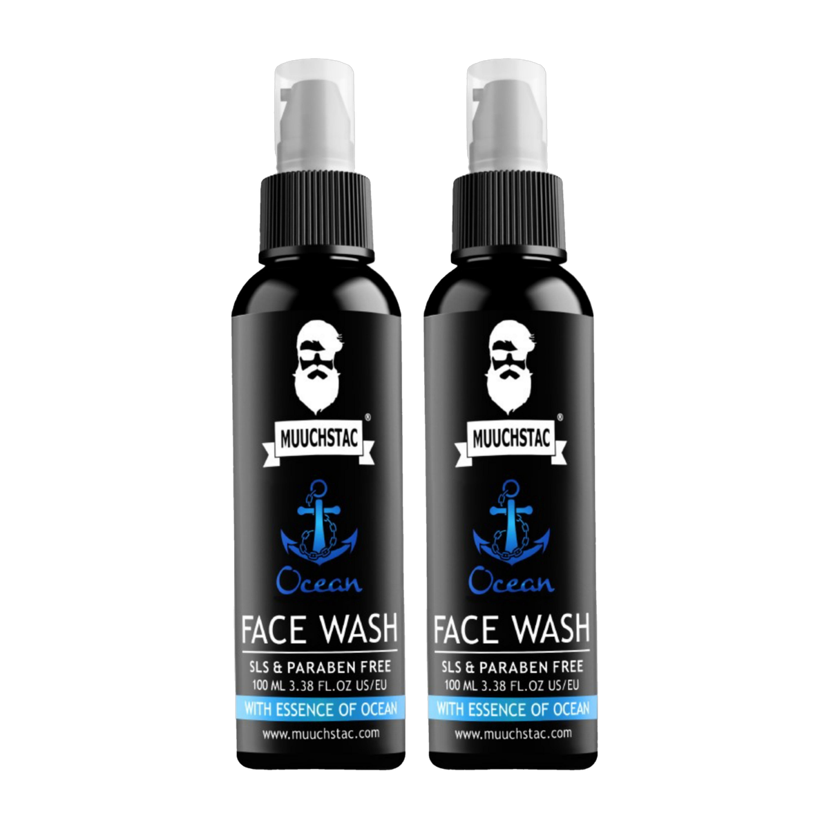 MUUCHSTAC Ocean for Men, Fights Acne & Pimple, Brighten Skin, All Skin Types Face Wash