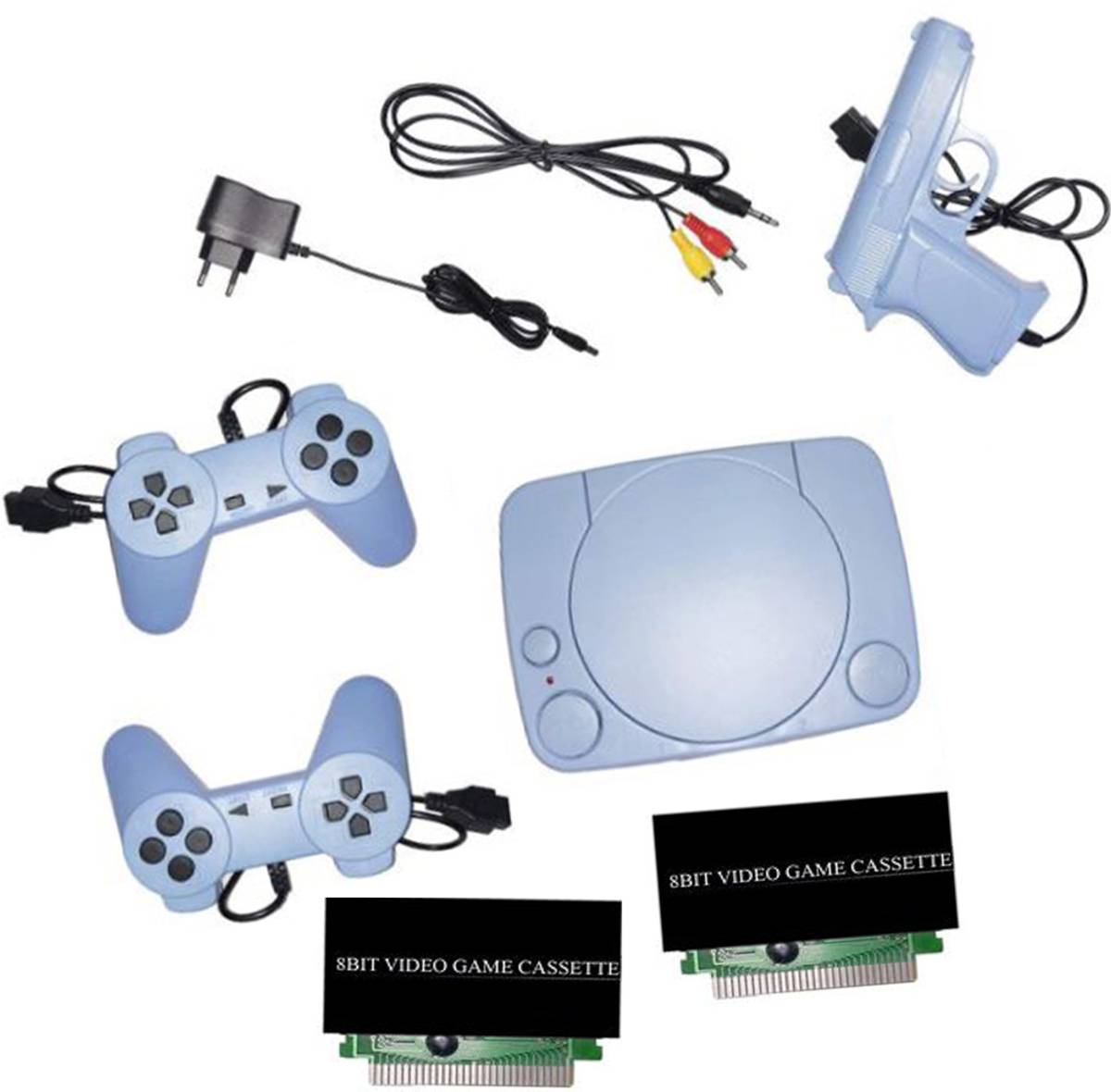 Clubics Best Multiplayer Tv Video Clasic Game console 8BIT 2casete in-built MORE game NA GB with 30 to 40 games in built ,with 2 cassette