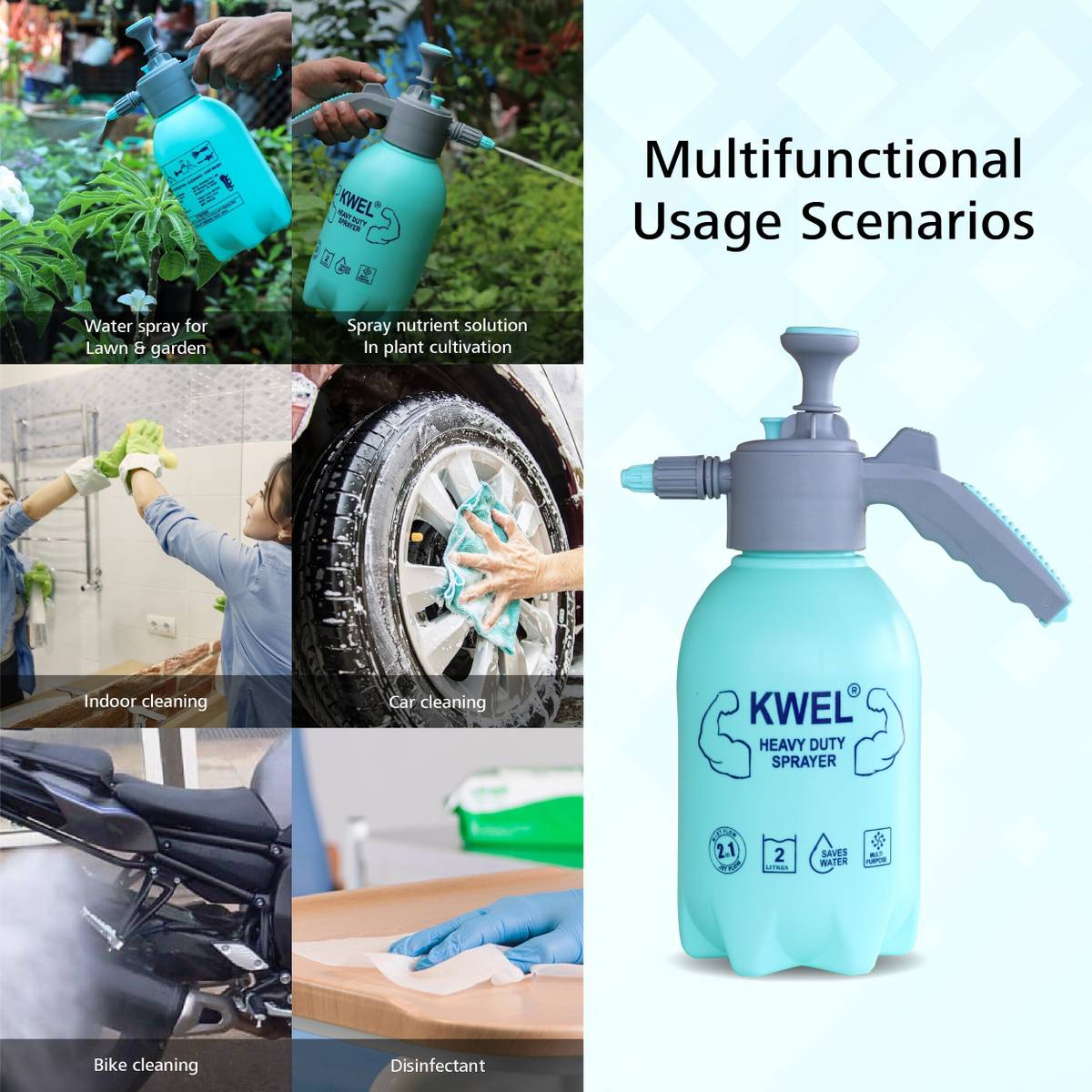 KWEL Heavy duty sprayer with Garden weeder Garden Tool Kit — photo 5