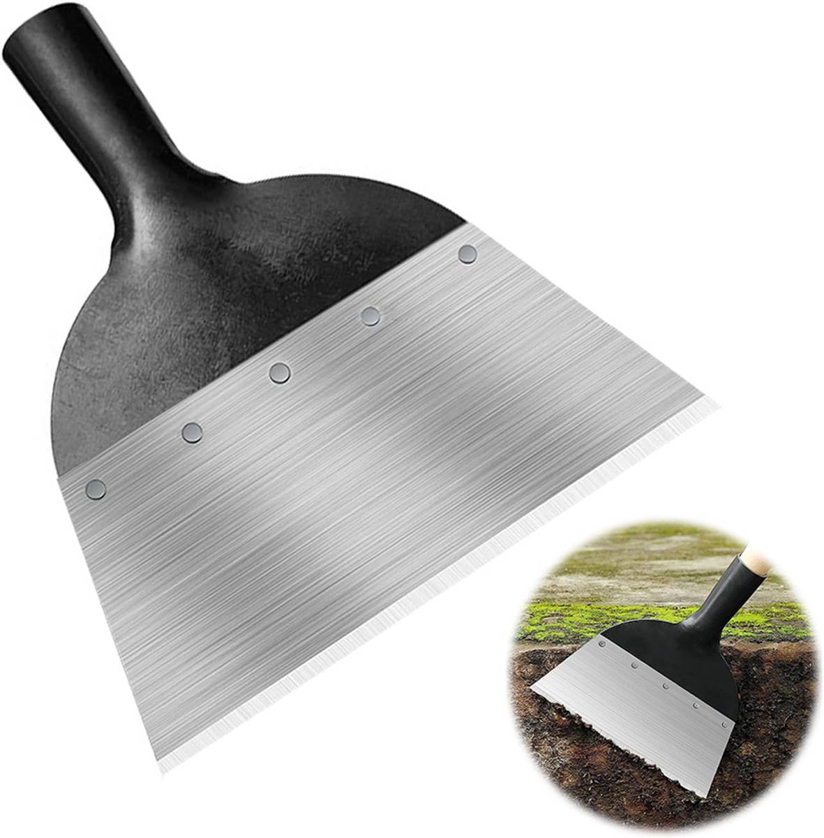 SERPLEX HASTHIP Metal Shovel Floor Scraper Weed Remover Garden Tool Kit