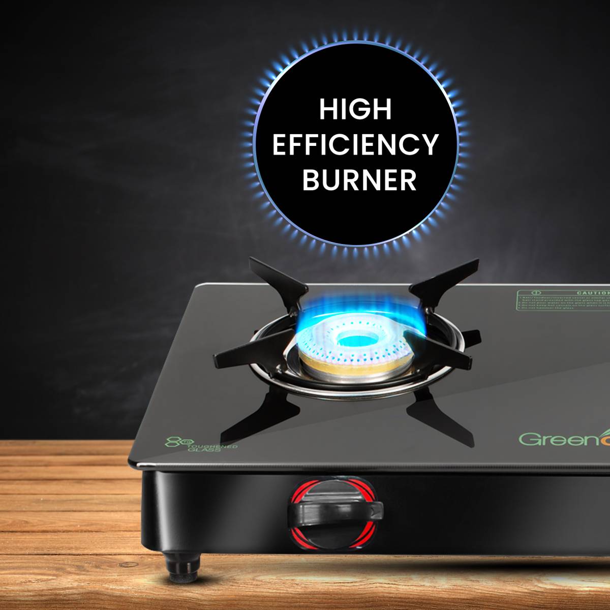 Greenchef Lighter Glass Manual Gas Stove — photo 2