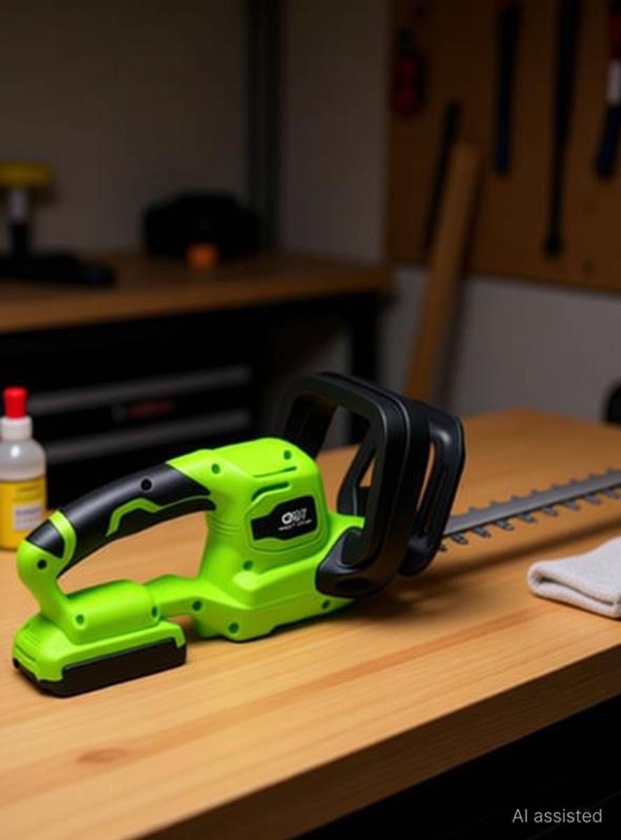 Nisarg battery operated hedge trimmer Cordless Grass Trimmer
