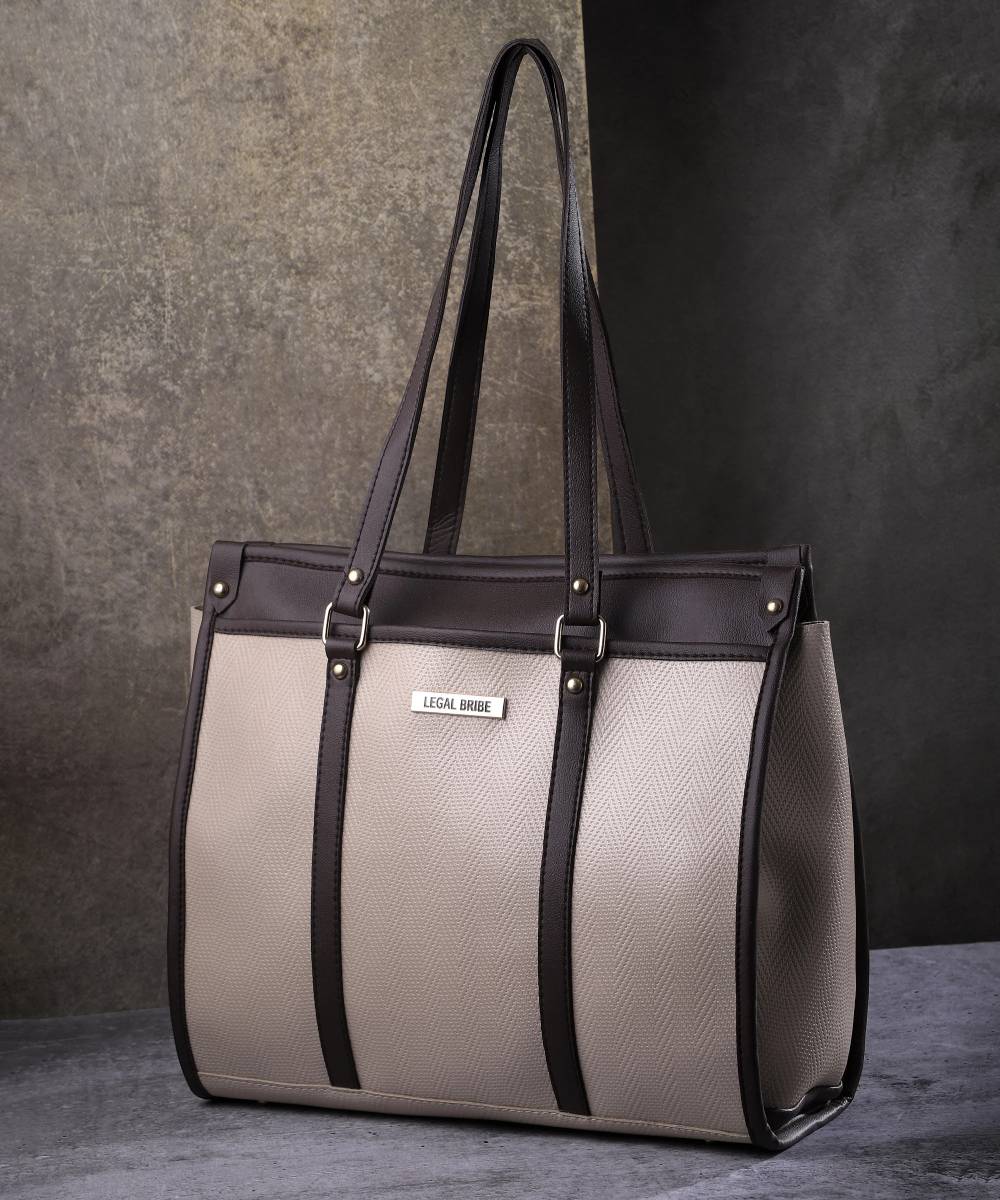 LEGAL BRIBE Women Beige Tote