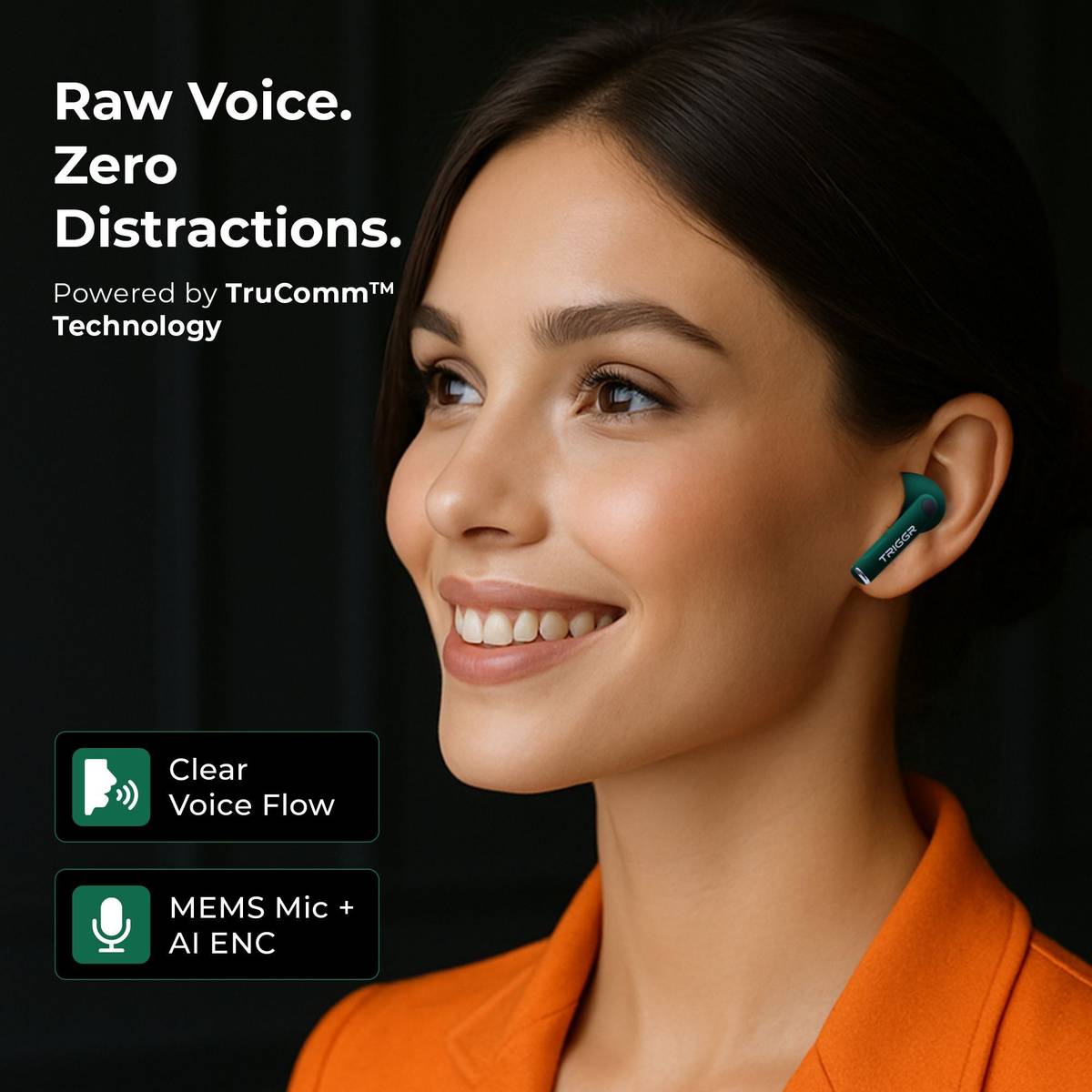 Ultrabuds N4 with Premium Finish, Rubber Grip Design, 40H Battery, 13 mm Drivers Bluetooth — photo 5