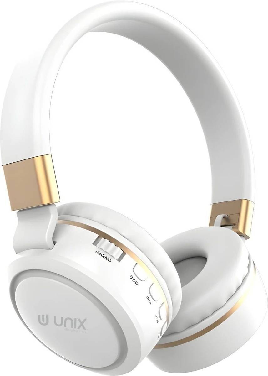 Unix Wireless Headphones I 12 Hrs PlaytimeI 40MM Drivers I Foldable I Built in Mic Bluetooth